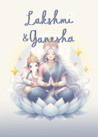 LAKSHMI & GANESHA (Navy)