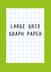 LARGE GRID GRAPH PAPER/LEAF GREEN