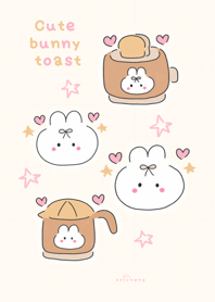 Cute bunny toast