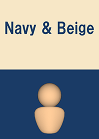 Navy & Beige Simple design 23