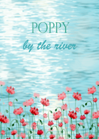Poppy by the river