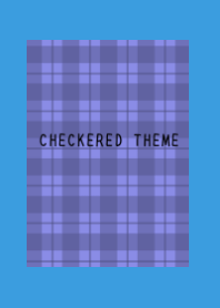 BLUE PURPLE CHECKERED THEME/BLUE/YELLOW