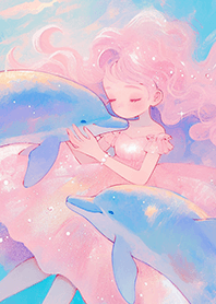 美人魚與海豚❤️