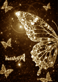 โชคลาภUP｜ผีเสื้อระยิบระยับ สีทอง