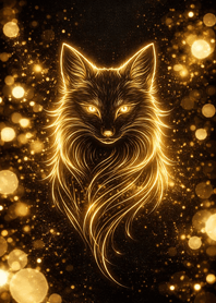 Lucky Fox | Black Gold Glitter#12