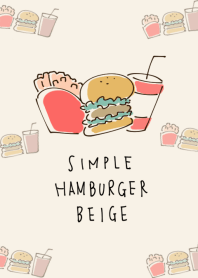 簡單的 漢堡包 淺褐色的