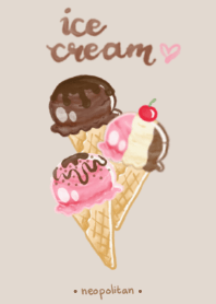 Ice Cream : Neopolitan