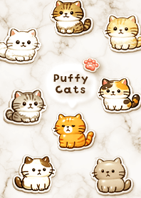 สติกเกอร์ลายรอยเท้าแมว (สีเบจ)