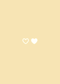 mini ♥ heart 04 - ベージュ & ネイビー