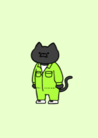 Coveralls black cat 04.