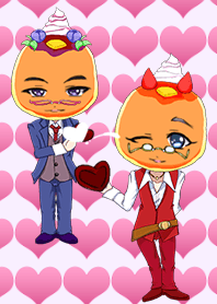 パンケーキのホワイトデー苺&ブルーベリー
