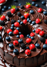 CHOCOLATE DONUT CAKE-I LOVE CAKE Theme