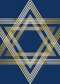 Beige Navy : Simple Hexagram