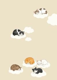 Cat sleeping on a cloud.7