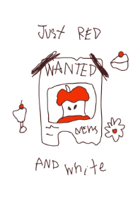 just white and red