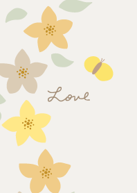 3color flowers and butterflies2