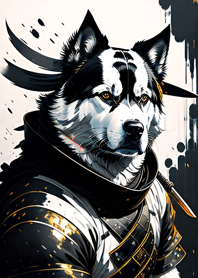 Samurai Anjing Ukiyo-e 11
