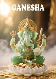 Ganesha: wealthy, rich in money,