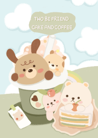 Two Be friend : cake and coffee
