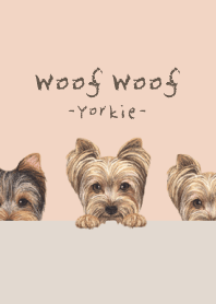 Woof Woof - Yorkie - SHELL PINK