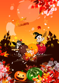 Dogs over Flowers16( halloween, cherry)