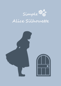 Simple Alice Silhouette Brown Blue