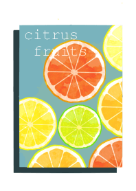 citrus fruits Cyan