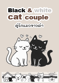 คู่รักแมวขาวดำ