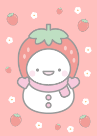 Strawberry: Pink Snowman Theme 6