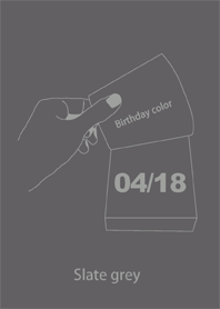 Birthday color April 18 simple: