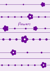 flowers. (purple)