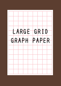LARGE RED GRID GRAPH PAPER-DEEP BROWNj
