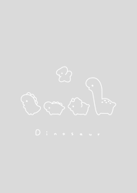Child Dinosaurs(line)/gray WH