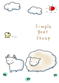 シンプル やぎ ひつじ