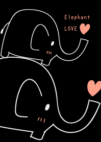 LOVE Elephant Black