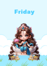 Lakshmi birthday color Blue
