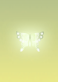 Lucky Butterfly Green Yellow Pearl