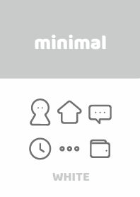 minimal みにまる white