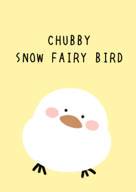 CHUBBY SNOW FAIRY BIRD-LIGHT YELLOW
