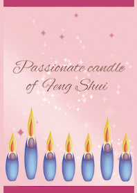 Pink / Candle boosting fame of Feng Shui