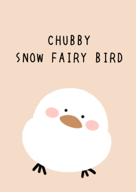 CHUBBY SNOW FAIRY BIRD/PINK BEIGE