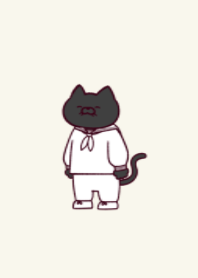 Sailor black cat.(dusty colors11)