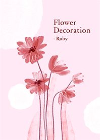 Flower Decoration - Ruby