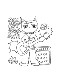 Cool cat never d1e