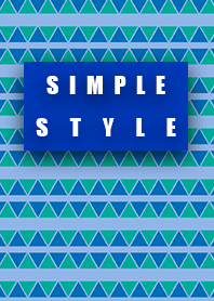 Simple style triangle light blue