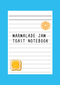 MARMALADE JAM TOAST NOTEBOOK-BLUE-GREENj