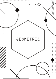 Geometric Line White & Black