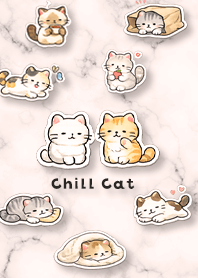 のんびりほんわか猫（ベビーピンク）