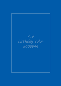 birthday color - July 9