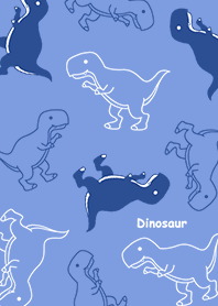 misty cat-Dinosaur blue